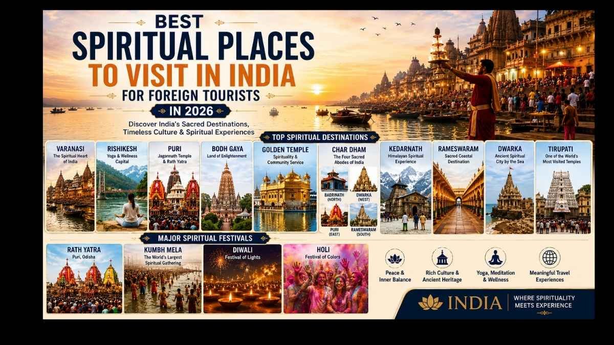 Best Spiritual Places to Visit in India for Foreign Tourists in 2026